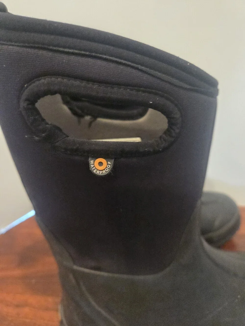 Bogs Youth Sz 6 Black Waterproof Insulated Rain Snow Boots Classic High